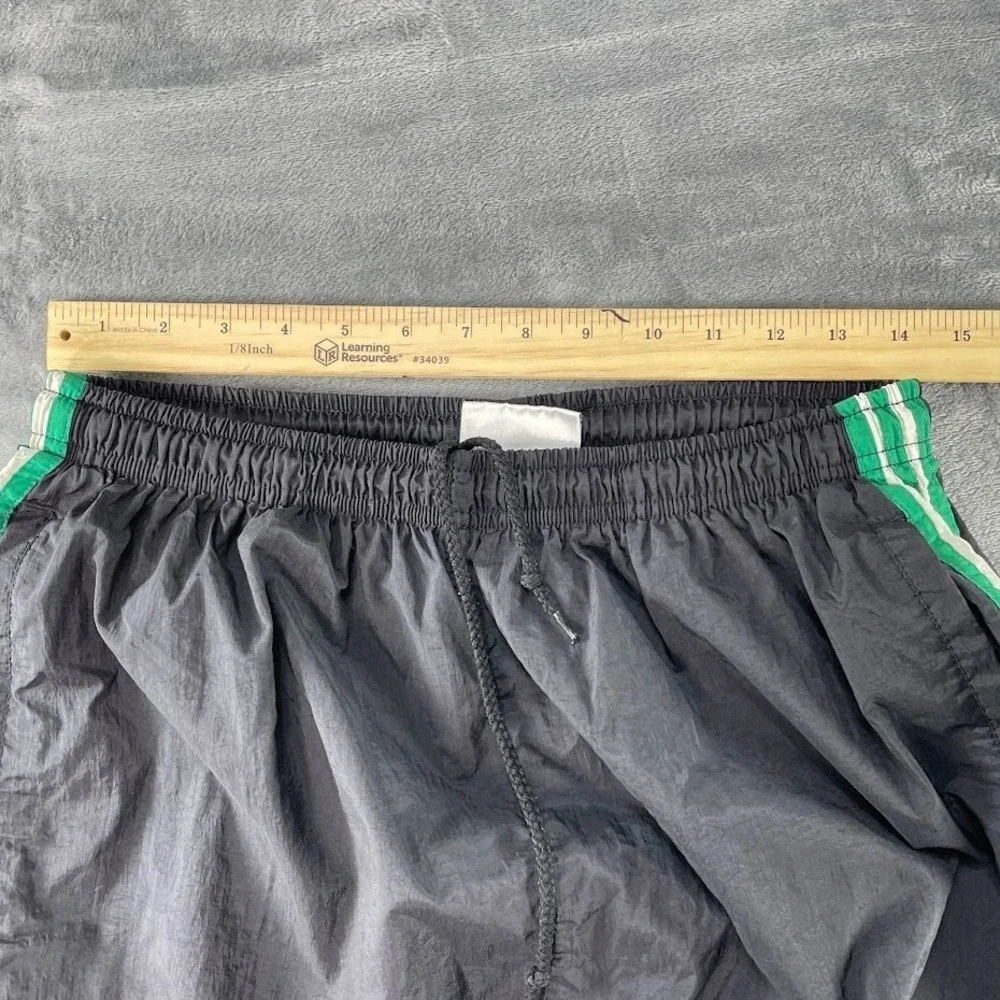 Vtg 90s‎ Adidas Windbreaker Nylon Mens Large Black Track Pants Stretch Ankle Zip